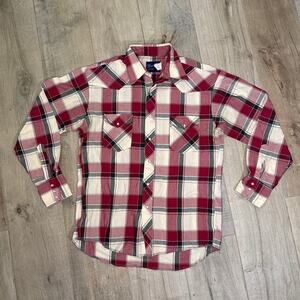 Vintage Wrangler Pearl Snap Shirt Mens Large *READ DESCRIPTION*